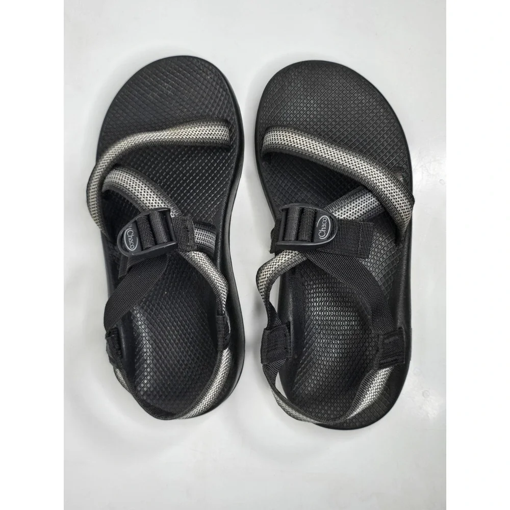Chaco Sandals Mens Size 10 Z Cloud Black Gray Adjustable Strap Outdoor Hiking